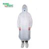 Buy cheap Blue/White Elastic Cuffs Hooded PE Plastic Disposable Raincoat Waterproof from wholesalers