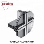 6000 Series Grade and T3-T8 Temper Aluminium profile for curtain wall