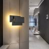 Buy cheap Modern Creative square wall lamp living room staircase bedroom bedside Black/white wall light(WH-OR-259) from wholesalers