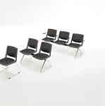 Buy cheap Plastic indoor bench chair with armrests from wholesalers