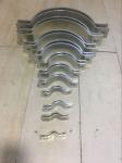 Stainless Steel Pipe Clamps with material 304, 316, 316Ti, China factory