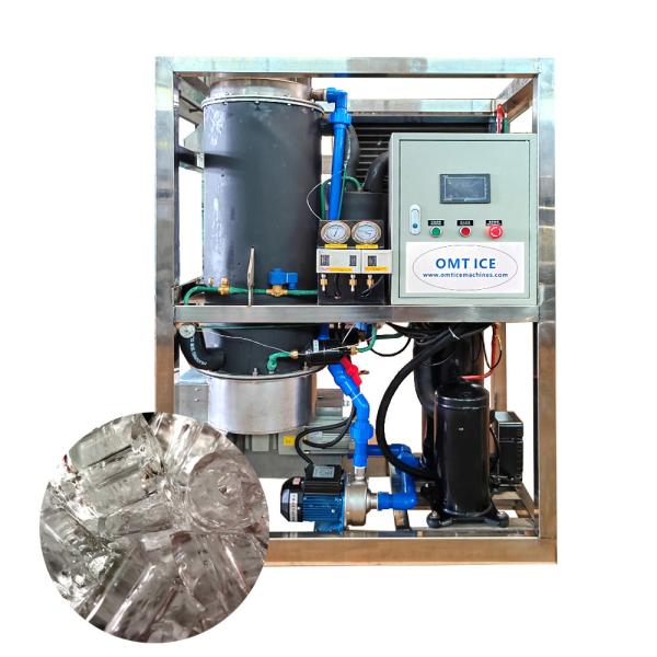 Cooling way Air Cooled Condenser 0.5ton/24h Fully automatic Large Capacity Tube
