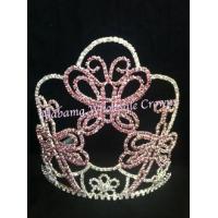Buy cheap Pink butterfly crowns and tiaras wholesale pageant tiaras rhinestone crystal product