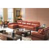 Buy cheap Contemporary home genuine leather sectional corner sofa furniture from wholesalers
