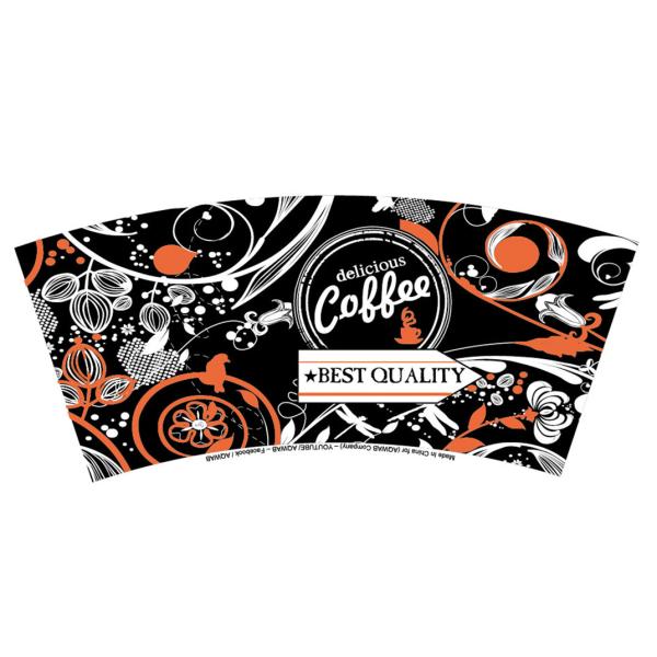 Buy cheap Hot Ripple Paper Cup Fan Double PE Coated For Coffee from wholesalers