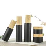 6ml Leakproof Cosmetic Glass Bottles Roller Ball Perfume Bottle With Bamboo Lid