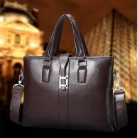 Buy cheap 2017 Men Casual Briefcase Business Shoulder Bag Leather Messenger Bags Computer product