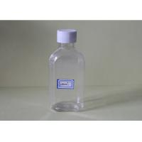 Buy cheap Liquid Plastic Beverage Bottle PET Flat Mouth 100ml Transperant Type product