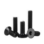 High Strength DIN7991 Black Zinc Steel Flat Head Hex Socket Screw for Heavy