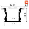 Buy cheap Factory 6063 Aluminum Alloy Recessed Led Profiles For Cabinet Lighting from wholesalers