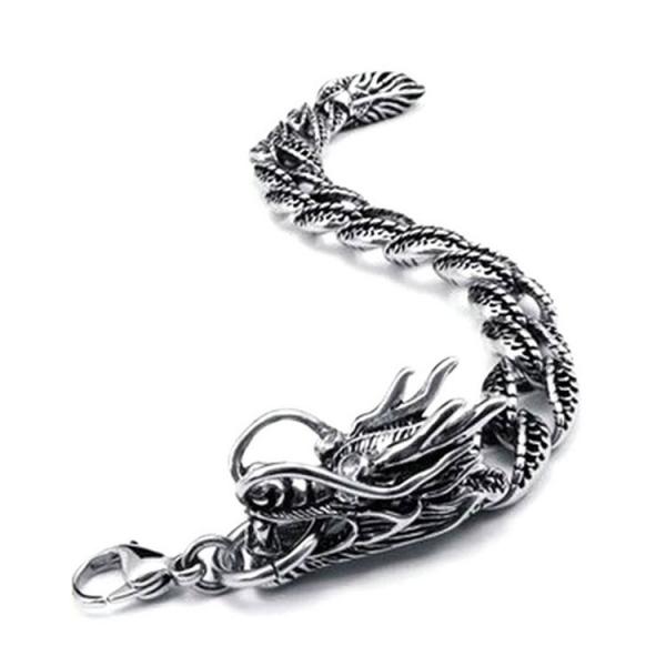Buy cheap Titanium Stainless Steel Dragon Men's Bracelet Gothic Style (JCE133) from wholesalers
