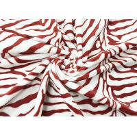 Buy cheap 210GSM Polyester Velvet Fabric / Poly Fleece Fabric For Home Textile Zebra product