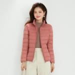 Buy cheap Wholesale Premium 90% White Duck Down Jacket Zip Up Solid Color Stand Collar from wholesalers