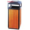 Buy cheap Garden Park Outdoor Wooden Trash Recycle Bin For Home Kitchen 38 * 85cm from wholesalers
