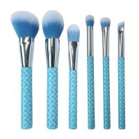 Buy cheap Blue Ocean A Set Of Six Cosmetic Brush Fish Scale Patterned Handle product