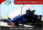 Powder material dry silo bulk cement tank trailer 45CBM bulker tanker semi
