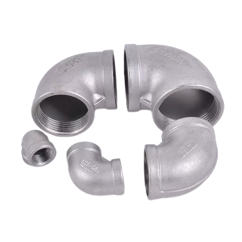 Stainless Steel 201 304 Pipe Fitting 90 Degrees Elbow with Equal Female Connection