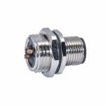 CuZn PA AWG24 M12 Waterproof Connector PA66 M12 Screw Connector