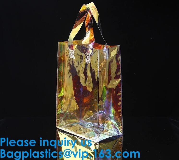 Laser PVC Tote Shopping Bag Promotional Custom Waterproof Transparent Pvc Beach Bag Sets Shopping Online Women Hand Bag