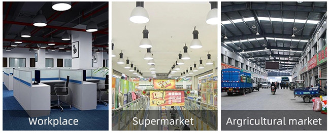 100W Warehouse LED High Bay UFO Lights Die Casting Aluminum Materials
