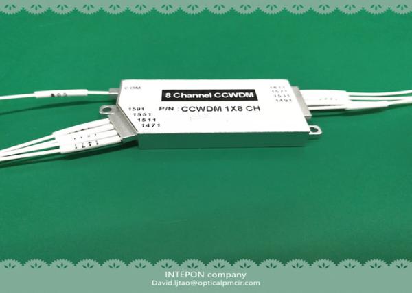 Quality CCWDM, mux/demux, 4CH, 8CH, 20nm channel spacing, 45dB directivity, no connector. for sale