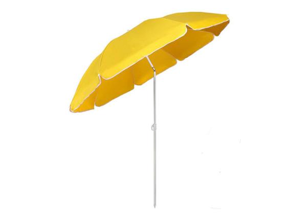 Buy cheap Outdoor Steel Beach Umbrella With Flap Silver Coated from wholesalers