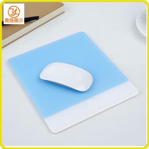Customzied fashionable led square plexiglass acrylic mouse pad