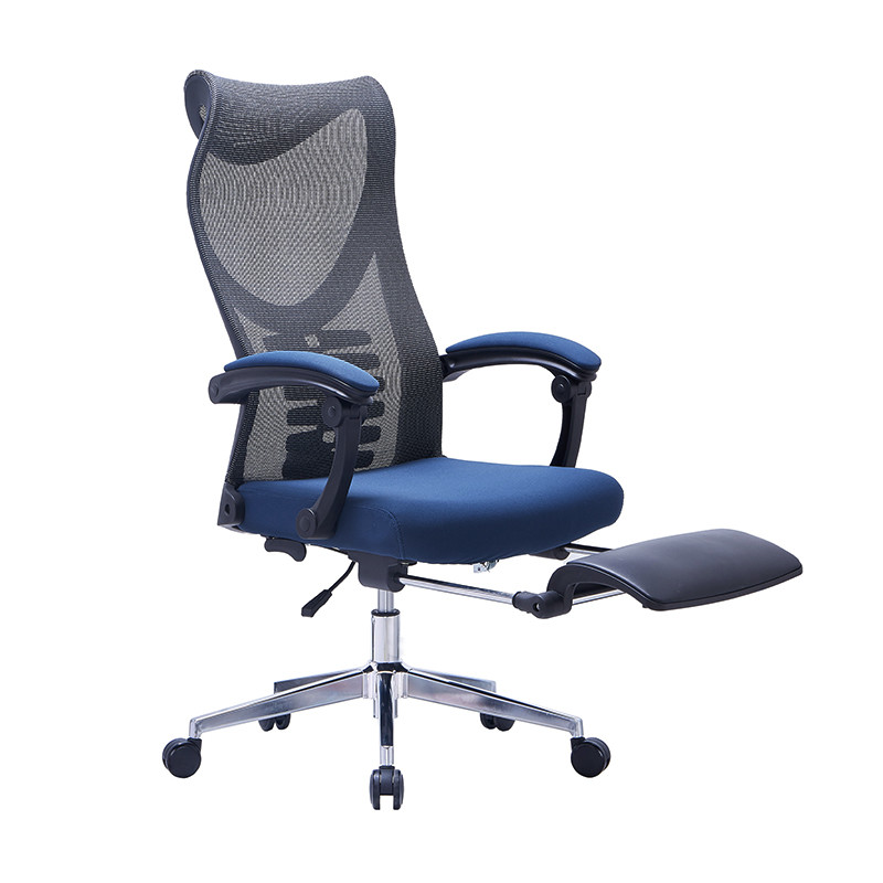 Computer Office Chair Staff Home Mesh Lift Swivel Office Chair With Footrest