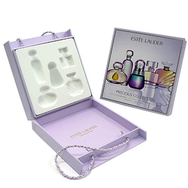 Buy cheap Cosmetic Rigid Gift Boxes For Perfume / Skincare Set With Rope Handle from wholesalers