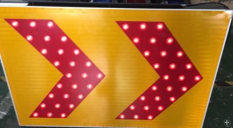 Buy cheap RoHS Energy Saving IP65 Yellow Chevron Sign , Double Chevron Sign from wholesalers