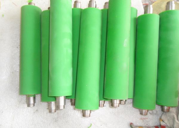 Buy cheap Industrial Transmission Green PU Polyurethane Rollers Coating Conveyor Wheels from wholesalers