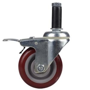 Buy cheap JY 90KG PVC Caster Wheels M10 Threaded Stem Casters PP Core from wholesalers