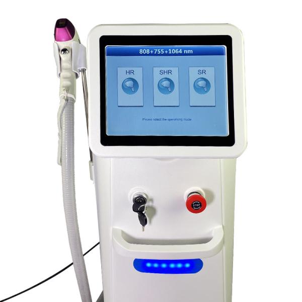 Buy cheap Hot selling 3 wavelength 1064 755 808nm permanent hair removal 808 diode laser hair removal device from wholesalers