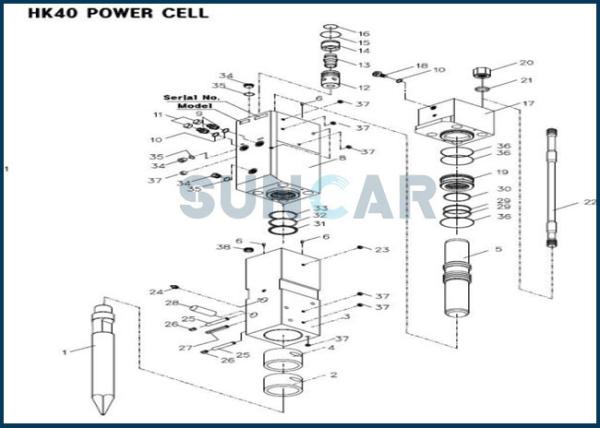 Buy cheap D4691500 Hydraulic Breaker Service Kit Fits HK40 High Performance from wholesalers
