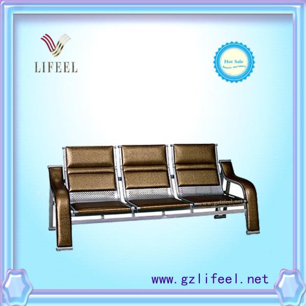 Buy cheap fashional beauty salon furniture Three seats waiting chairs from wholesalers
