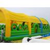 Buy cheap Water Proof And Fire Retardant Inflatable Amusement Park with Roof in Green from wholesalers