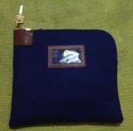ODM OEM Canvas 11X6inch Zippered Bank Deposit Bags With 2 Keys