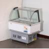 Buy cheap Glass Ice Cream Showcase Freezer 12 Buckets 16 Plates from wholesalers