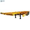 Buy cheap FUWA 3 Axles 40 Ton Loading Capacity 40ft Skeleton Semi Container Trailer from wholesalers