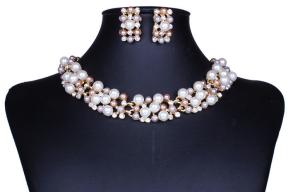 Wholesale Network burst models hot models in Europe and America imitation pearl necklace sets from china suppliers
