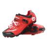 Buy cheap Custom Waterproof Cycling Footwear , Waterproof Flat MTB Shoes Red Color from wholesalers