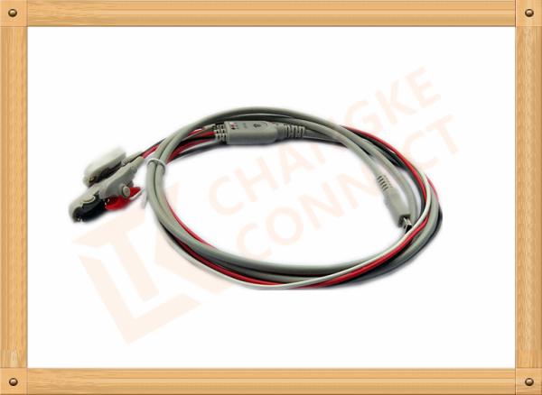 Buy cheap 3 Leads Clip One Piece ECG Patient Cable with Copper Conductor Material from wholesalers