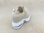 Lacing And Heightening Comfortable Platform Loafer Heels White