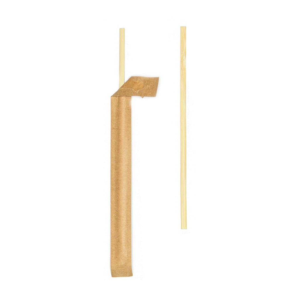 Biodegradable Coffee Bamboo Stir Sticks Individually Wrapped 110mm For Beverage