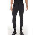 Black High Waisted Jodhpurs Breeches Horse Riding Pants For Male 320gsm