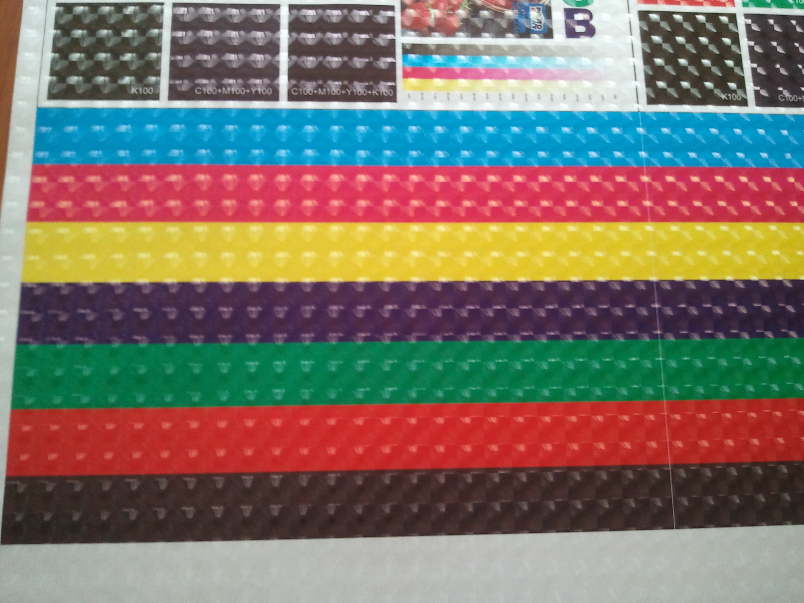 anti corrosion 3D Cold Lamination Film 3D Cat Eye anti ultraviolent