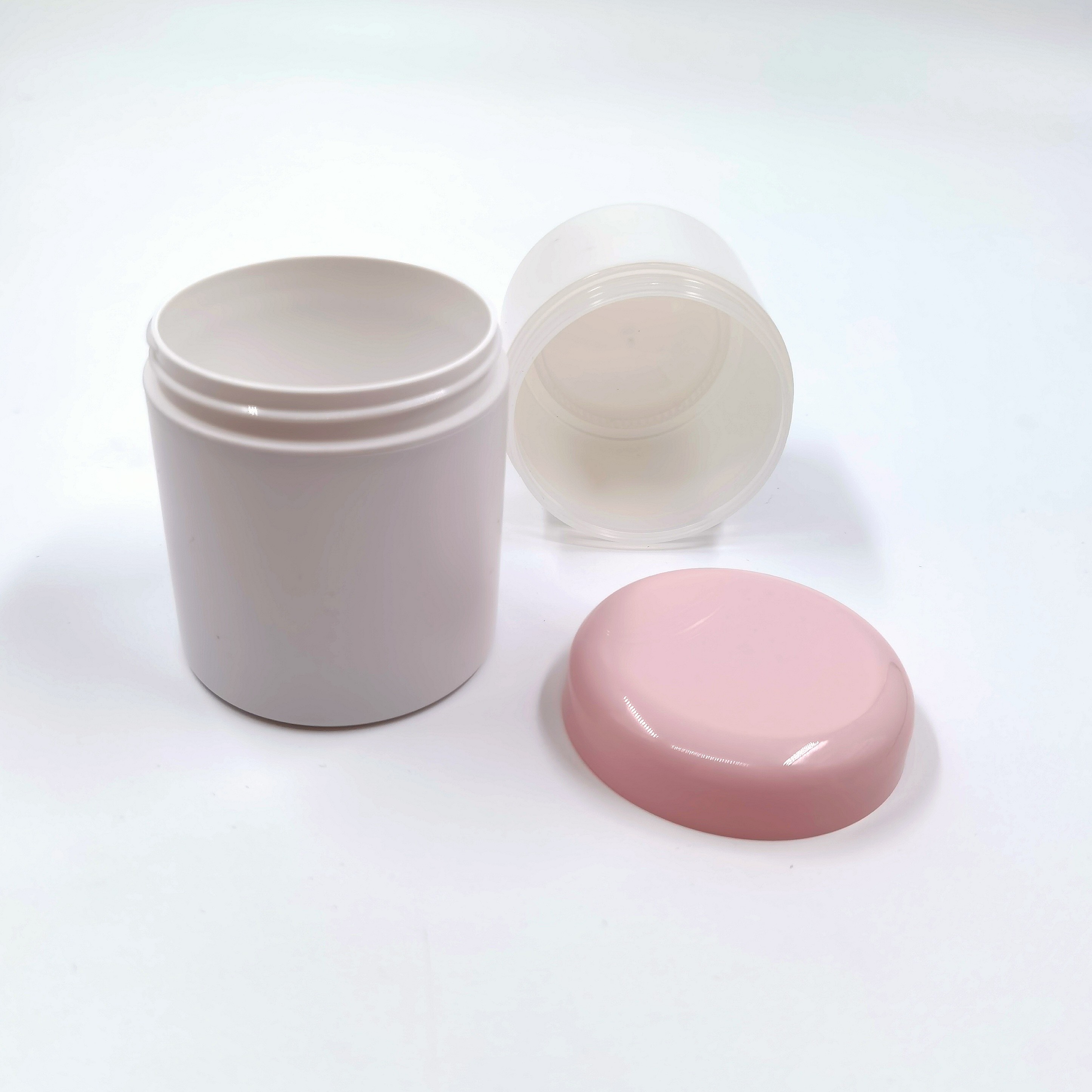Silk Printing PP PS Plastic Cosmetic Jars 60ml 120ml 180ml