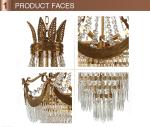 Spray paint brass chandelier Lighting Fixtures Project Hotel (WH-CP-31)