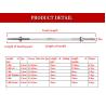 Buy cheap 25mm*1200mm 1500mm 1800mm Crossfit Barbell Curl Bar For Weight Lifting bar from wholesalers