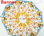 Emoji Smile Cry Kids Birthday Party Decoration Set Party Supplies Baby Birthday